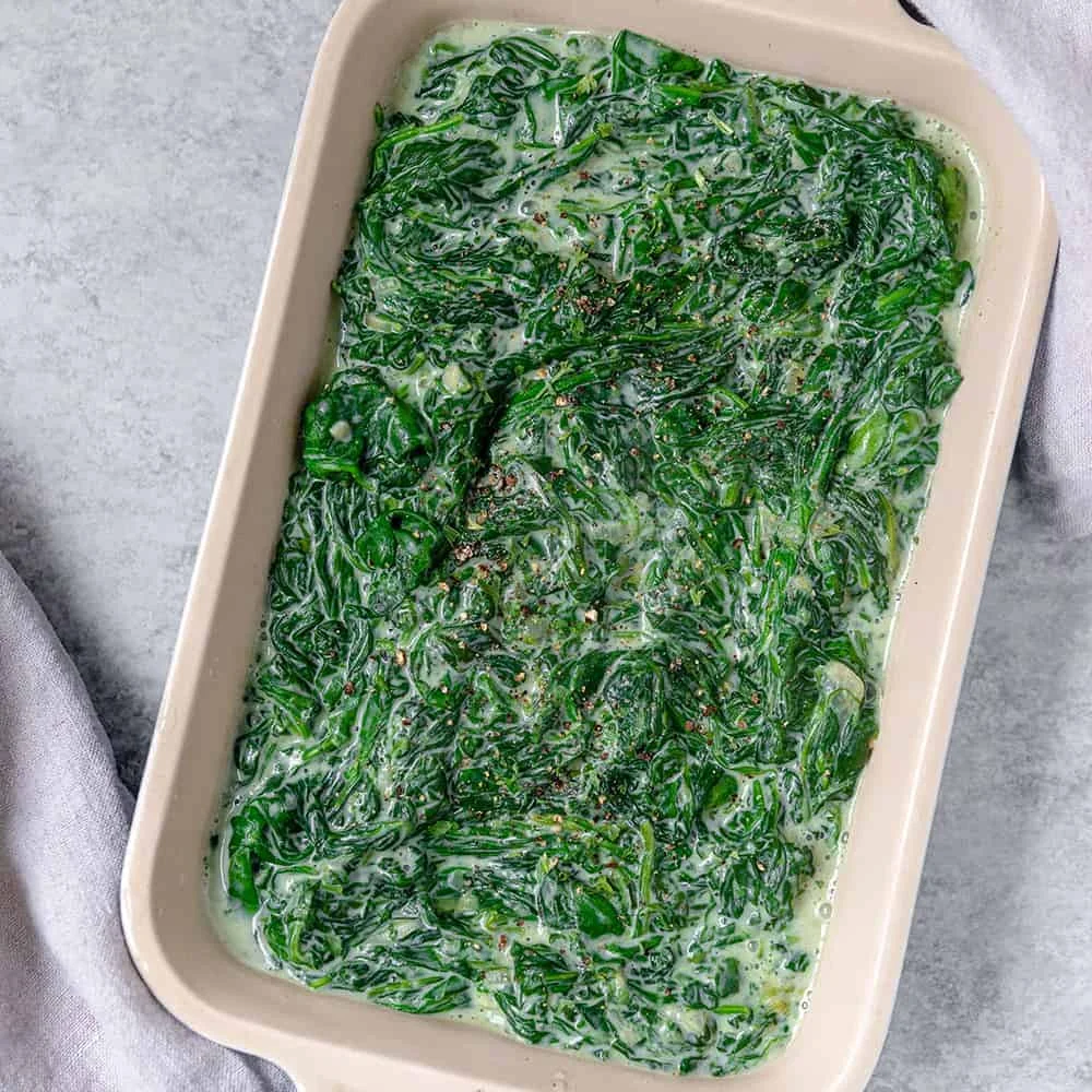 Healthy Creamed Spinach