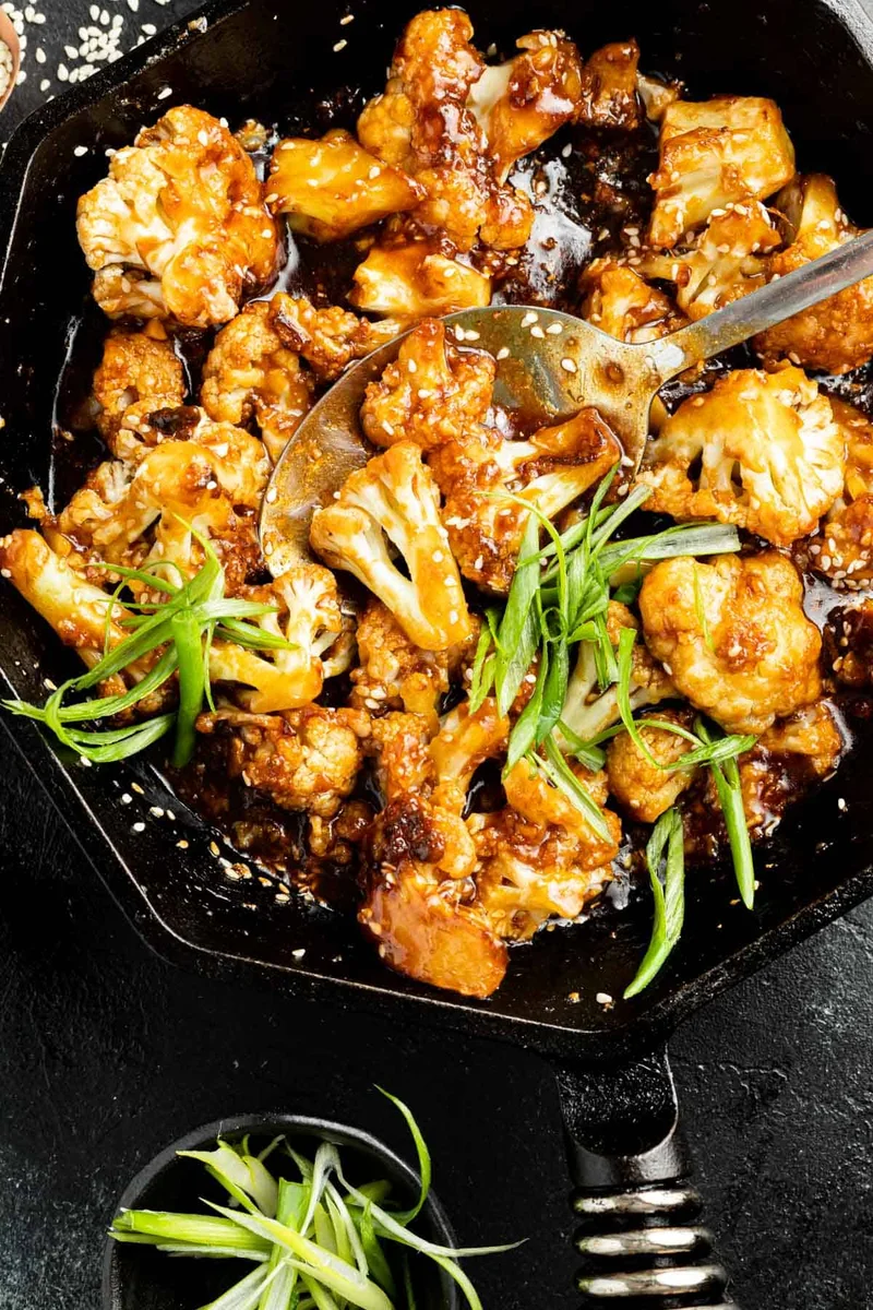 Sticky Sesame Cauliflower