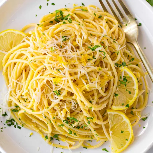 Pasta al limón y ajo