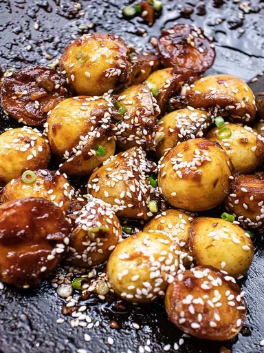 Patatas Glaseadas con Arce