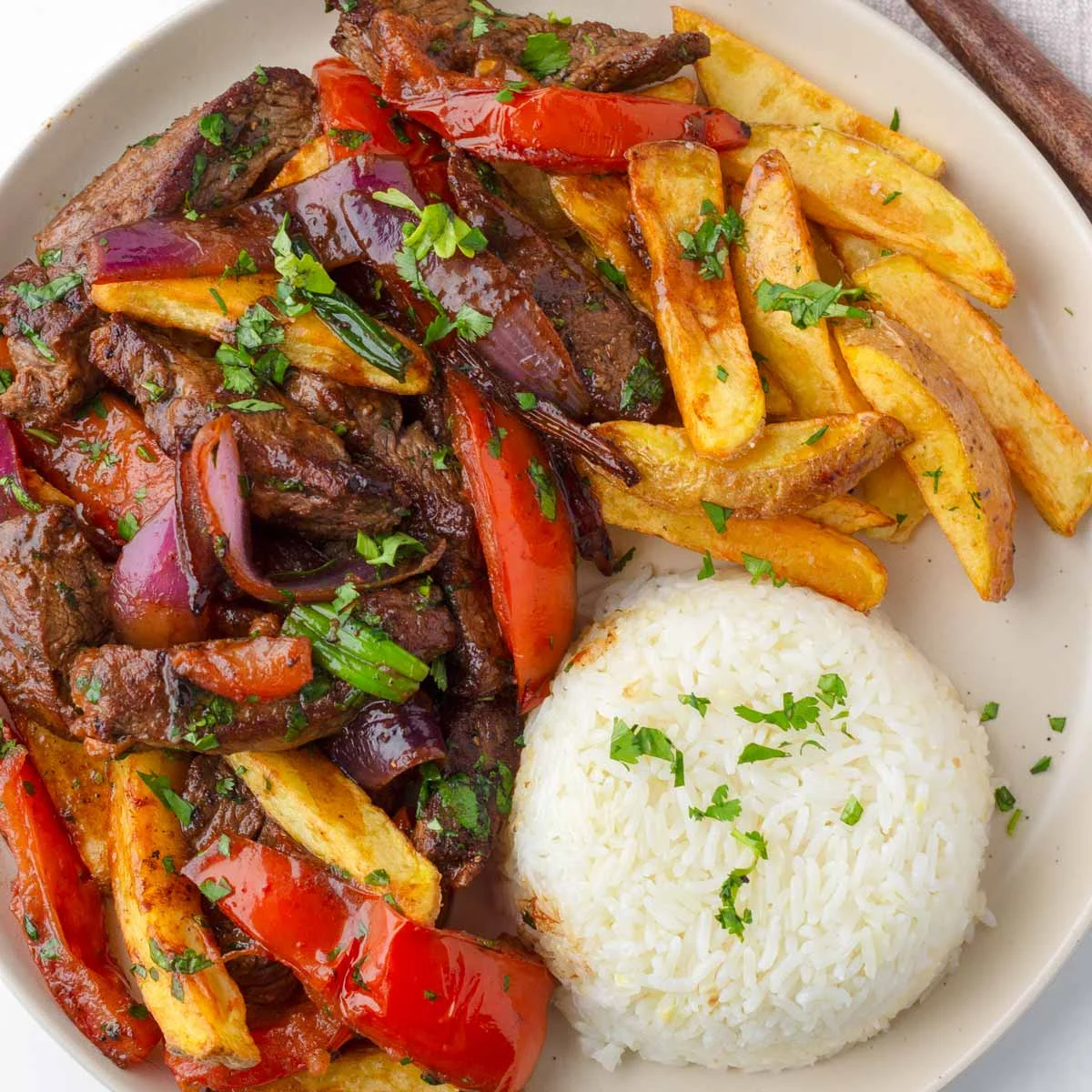 Lomo Saltado (Peruvian Beef Stir Fry)