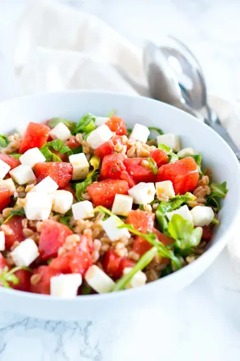 Ensalada de sandía y feta