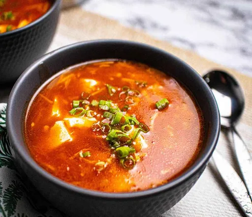 Tomato, Enoki Mushroom and Tofu Soup