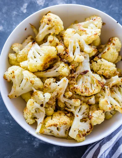 Coliflor con ajo asado