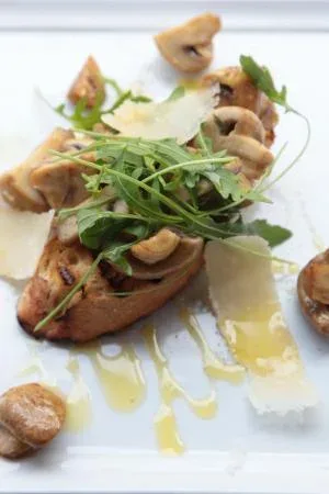 Ciabatta con champiñones