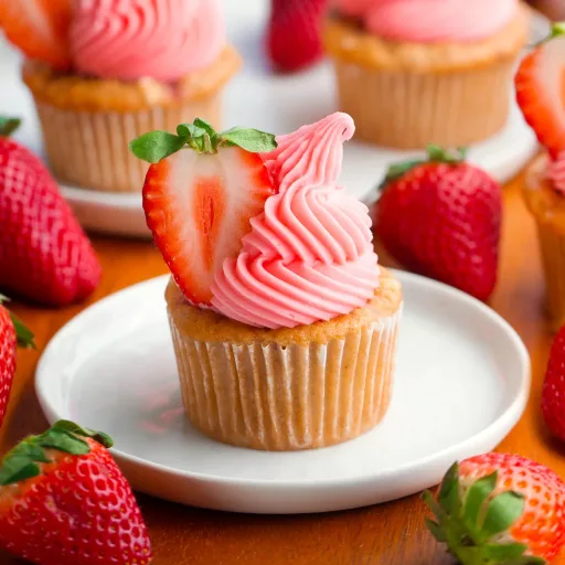Vegan Strawberry Cupcakes