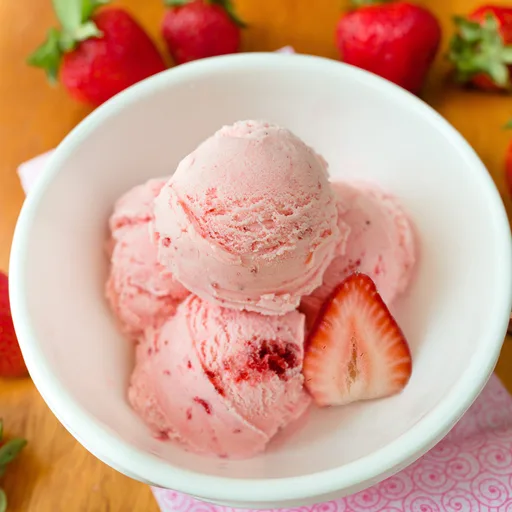 Vegan Strawberry Ice Cream