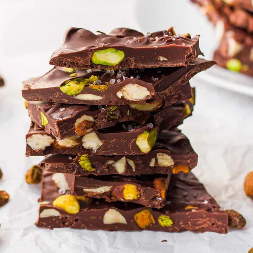 Pistachio Almond Chocolate Bark