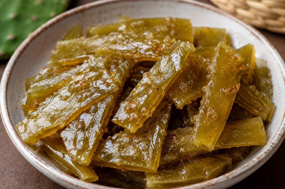 Receta de nopales cristalizados, un dulce tradicional mexicano