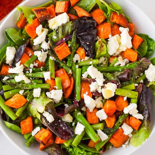 Sweet Potato Salad with Asparagus
