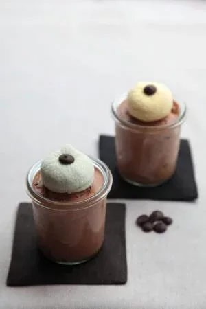 Dark chocolate mousse