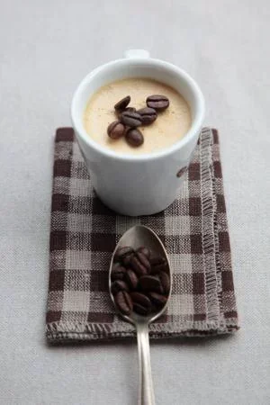 Panna cotta met espresso