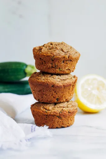 Vegan Lemon Zucchini Muffins