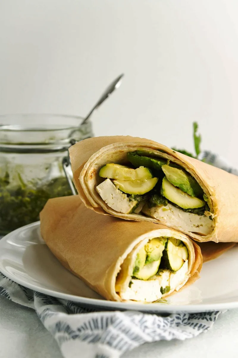 Grilled Tofu Wrap Recipe (Vegan)