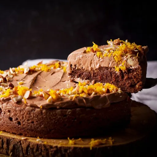 Tarta de chocolate y almendra