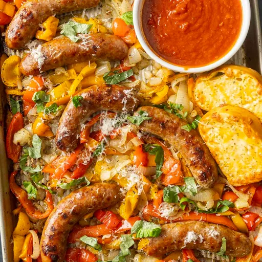 Baked Italian Sausage and Peppers