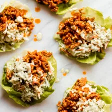 Buffalo Chicken Lettuce Wraps