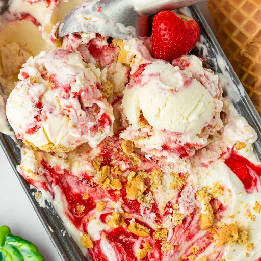 Strawberry Cheesecake Ice Cream (No Churn)