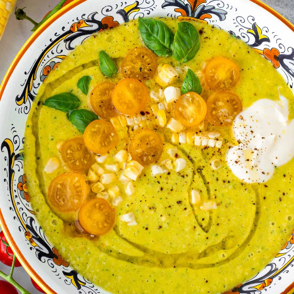 Summer Corn Gazpacho