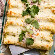 Chicken Enchiladas with Salsa Verde
