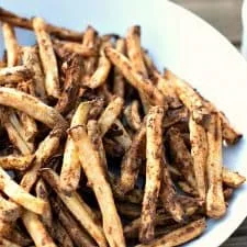 Patatas fritas en freidora de aire