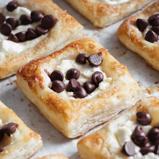 Ricotta Chocolate Chip Pastry Squares