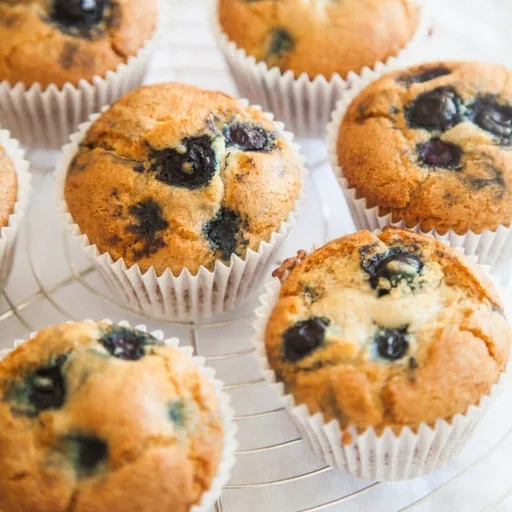 Gluten-free Blueberry Muffins (Vegan)