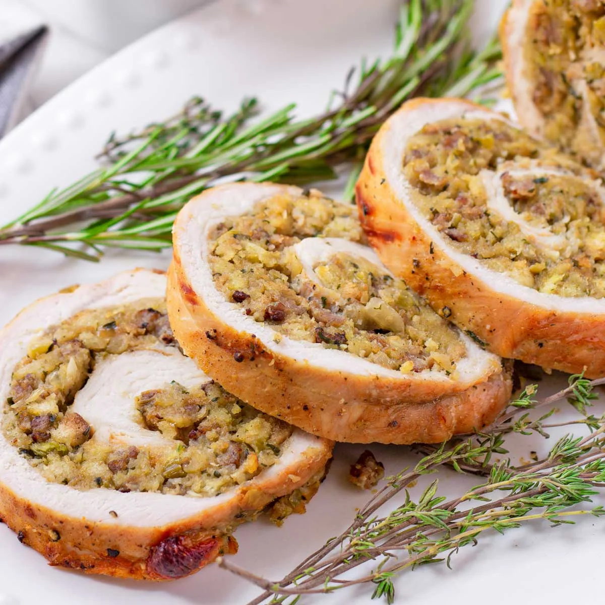 Turkey Roulade with Sausage Stuffing