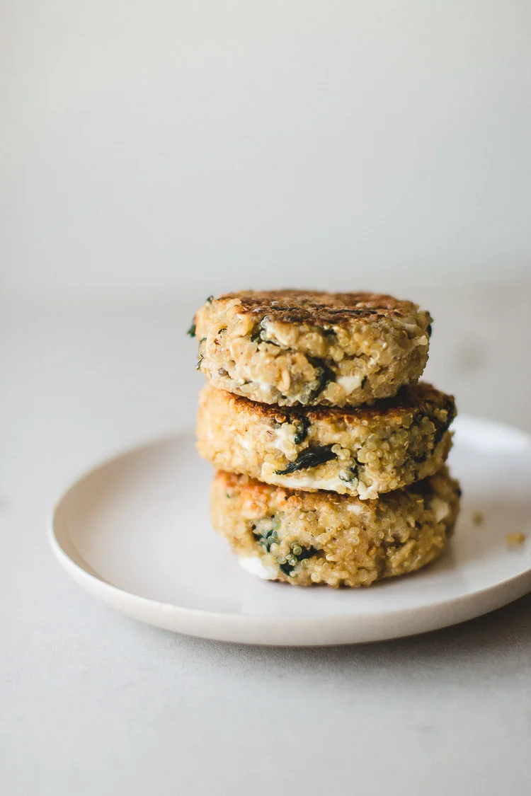 Spinach and Feta Quinoa Patties
