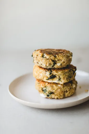 Spinach and Feta Quinoa Patties