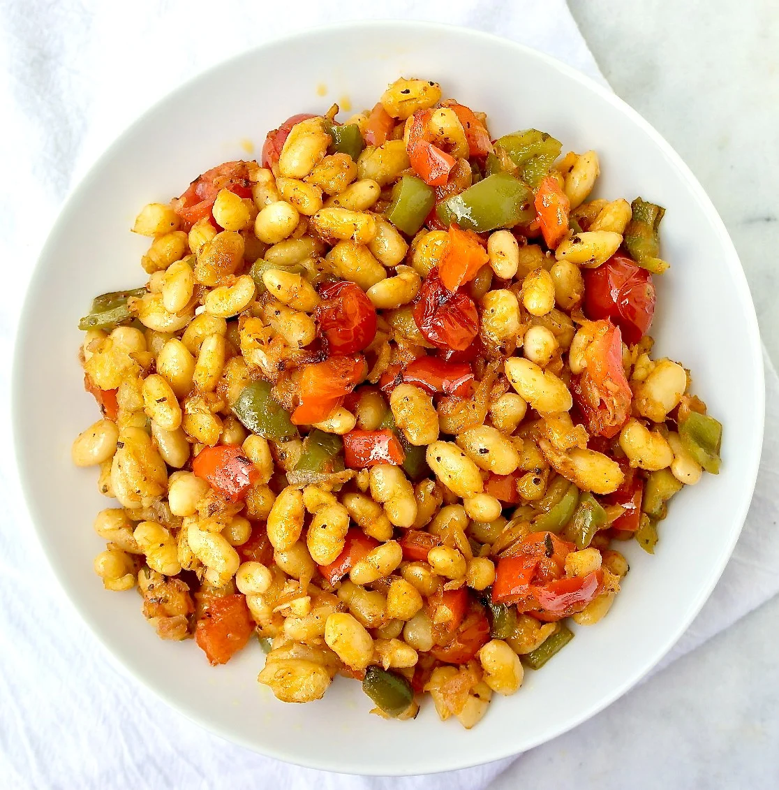 Roasted White Beans with Vegetables Greek Style