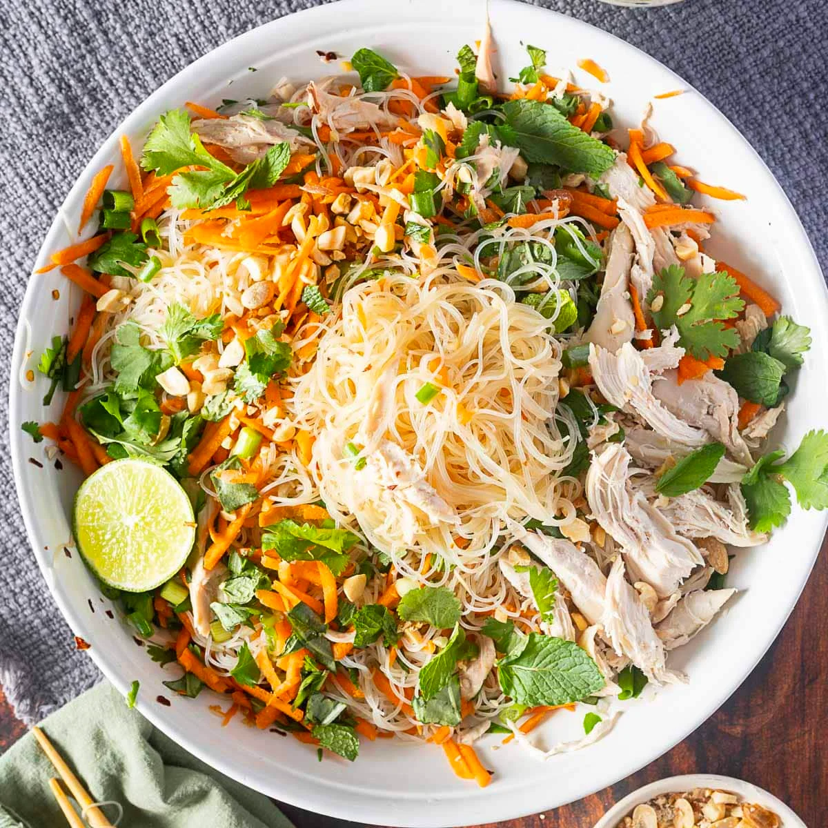 Rice Noodle Salad with Chicken