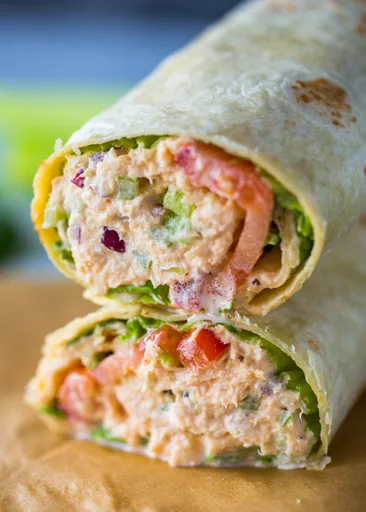 Wraps de Atún Picante con Sriracha