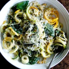 Summer Squash Spaghetti with Lemon and Herbs