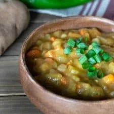 Vegan Potato Soup with Green Chiles