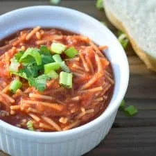 Sopa de Fideo Vegana