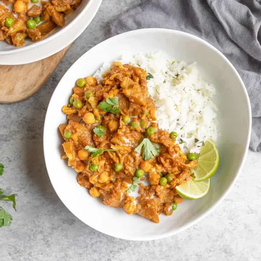 Curry de patata en olla de cocción lenta