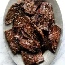 Simple Grilled Hanger Steak with Worcestershire, Garlic, and Thyme