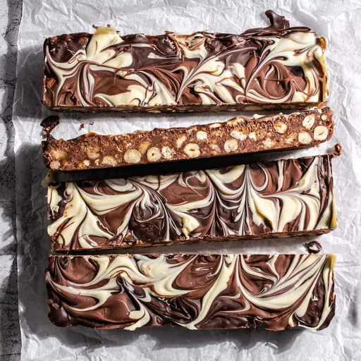 Marbled Chocolate Biscuit Cake