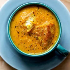 Carrot-Ginger Soup With Curry & Coconut Milk