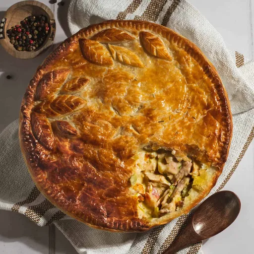 Chicken, Leek and Bacon Pie