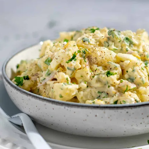 Ensalada de patata sudafricana con leche condensada