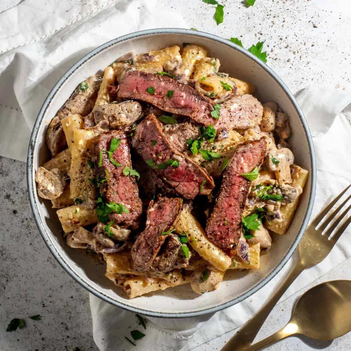 Creamy Steak Pasta