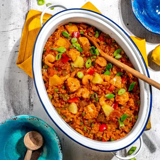 Jambalaya de Pollo y Chorizo