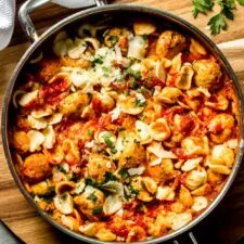Best Chicken Meatballs and Pasta