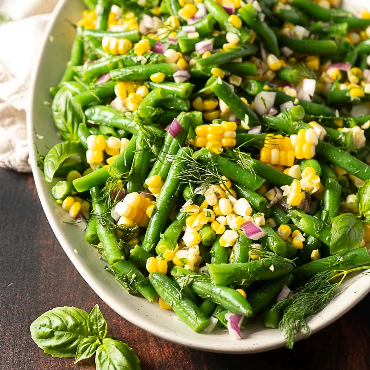 Green Bean and Sweet Corn Salad with Fresh Herbs