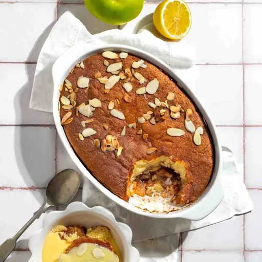 Spiced Eve's Pudding (with Caramelised Apples)