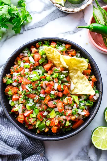 Pico de gallo fresco: condimento o salsa