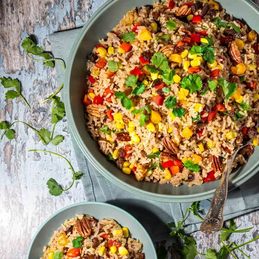 Ensalada saludable de arroz integral
