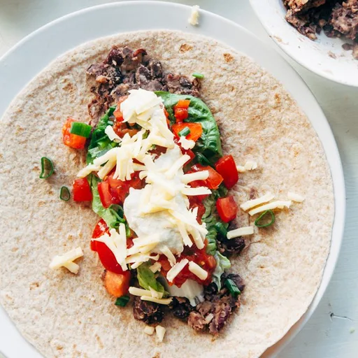 Healthy Vegan Bean Burritos